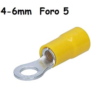Capicorda a Occhiello Giallo 4-6mm Foro 5 (*1pz)